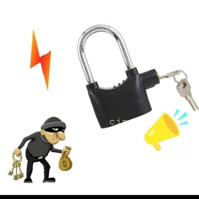 Gembok Alarm Anti Maling Pengaman Motor Nmax Xmax Pcx Adv Universal