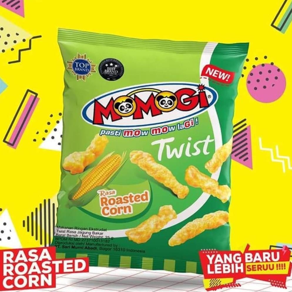 

Momogi Snack Twist Rasa Roasted Corn Jagung Bakar 10g