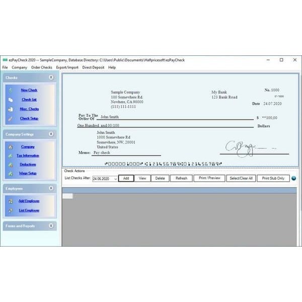 software cek check payroll penggajian