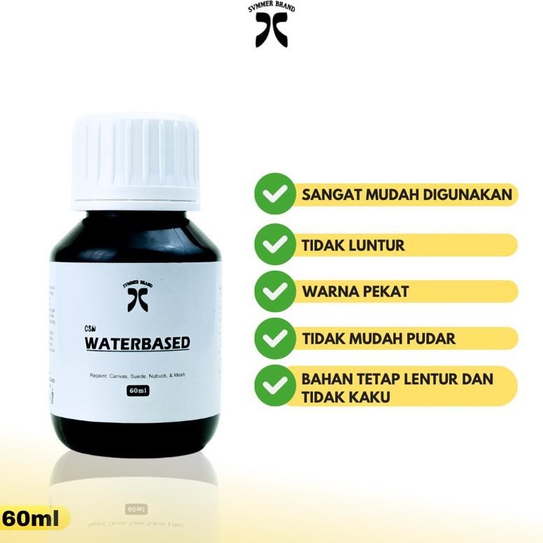 

iQ45 Repaint Cat Sepatu Waterbased Tas Topi Canvas Mesh Nubuck Recolor Suede Kanvas Not Leather Dye - CSW 60ml Termurah