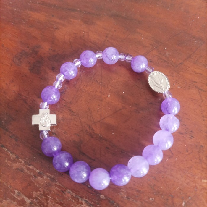 Mayu Gelang Rosario Batu Alam Asli