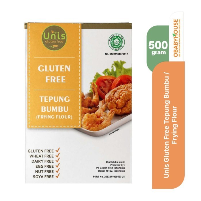 

Terlaris Unis Gluten Free Tepung Bumbu / Frying Flour 500 gr SALE