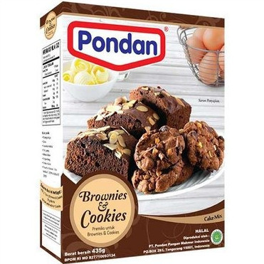 

Terlaris Tepung Premix BROWNIES & COOKIES 435 gr - by PONDAN SALE