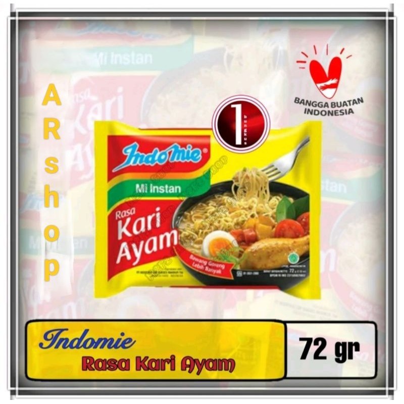 

Indomie Mie Instan Kuah Rasa Kari Ayam | Bag - 72 gr (kemasan satuan)