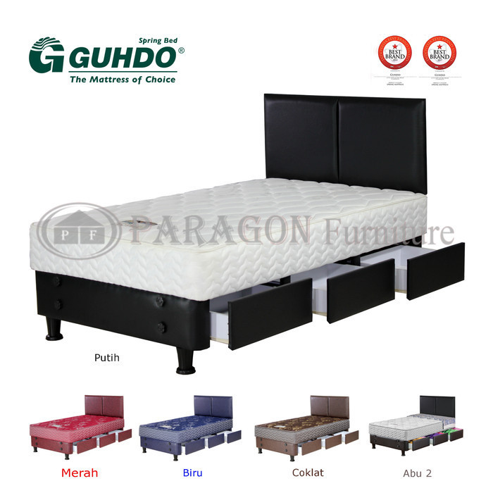 Spring Bed Laci Drawer 100X200 Cm New Prima Tanpa Sandaran - Guhdo