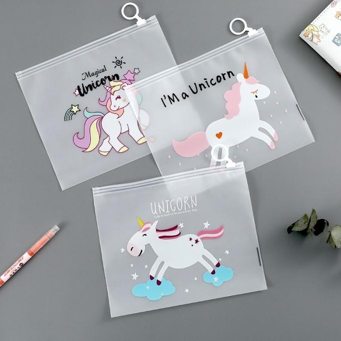 

Kotak Pensil Unicorn | Zipper Bag Pouch Kosmetik Penyimpanan Serbaguna