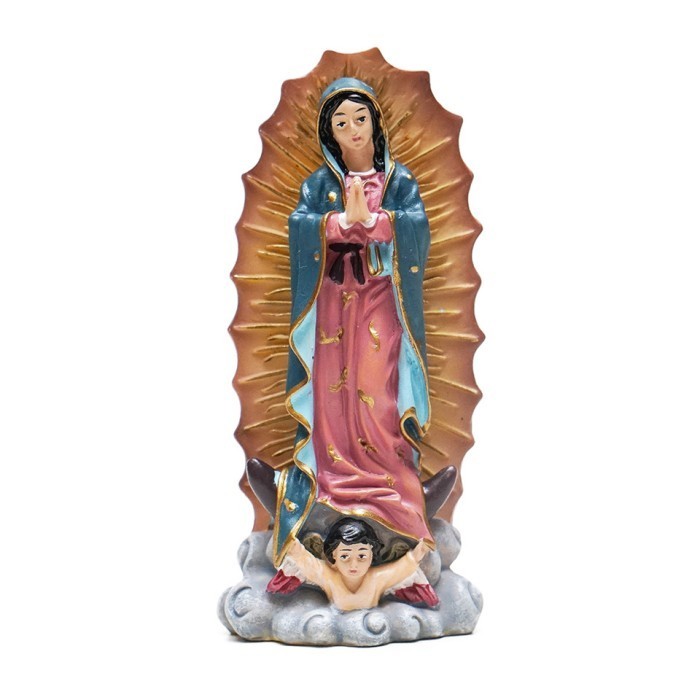 Min Patung Maria Guadalupe 12Cm-Patung Rohani-Pajangan Patung-Souvenir
