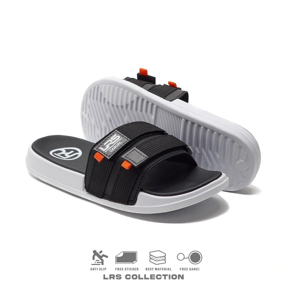 LRS- PERVEZ GREY - SANDAL SLIDE SLOP RINGAN SENDAL MAIN TRAVELING LRS CASUAL GASS