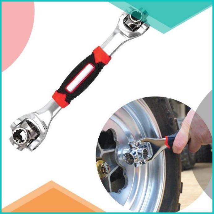 Kunci Pas Serbaguna Tinger Combination Wrench Multifungsi 48 in 1 19F3