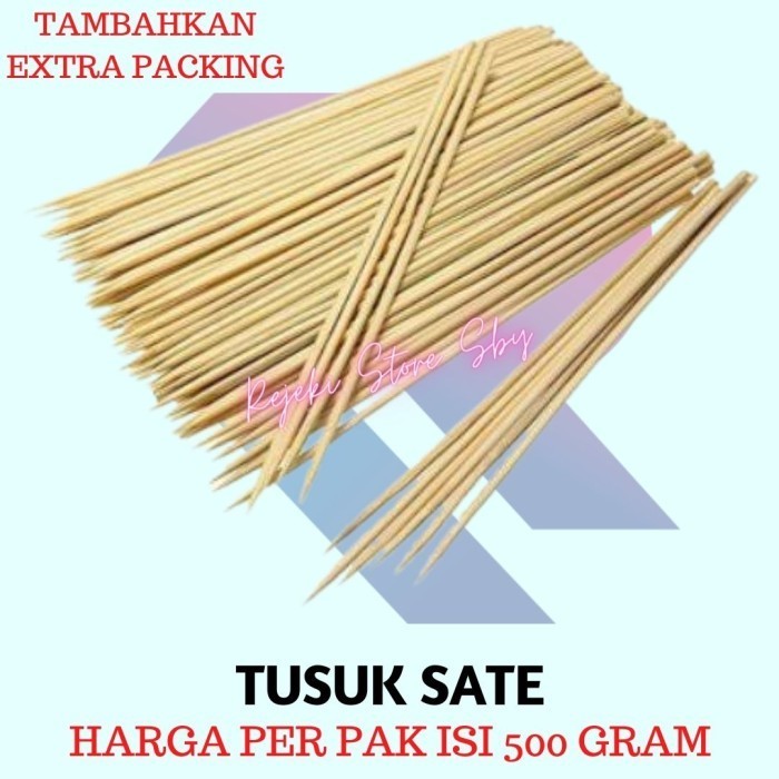 Produk Unggulan] TUSUK SATE BAMBU ALAMI