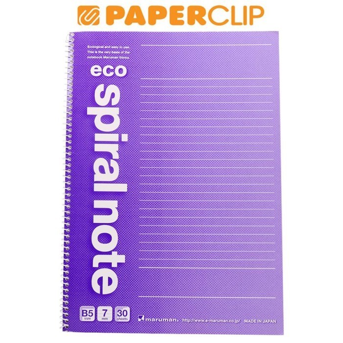 

BRG BARU NOTEBOOK B5 MARUMAN SPIRAL NOTE N900-10 PURPLE