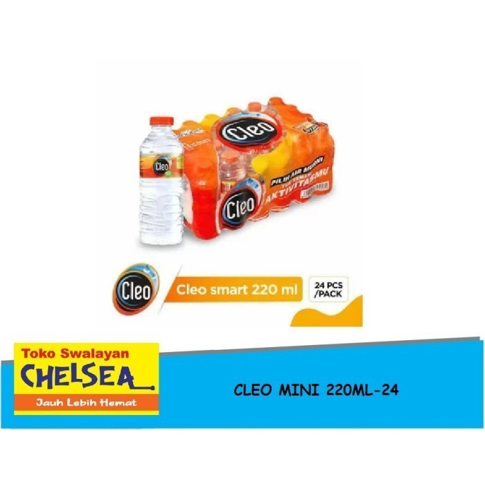 

Cleo Mini air minum 220ml isi 24 per Dus