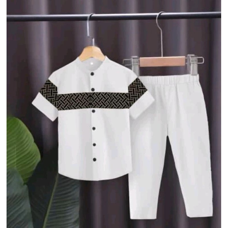 Setelan baju koko anak laki laki baju koko batik anak 1-9 tahun motif batik