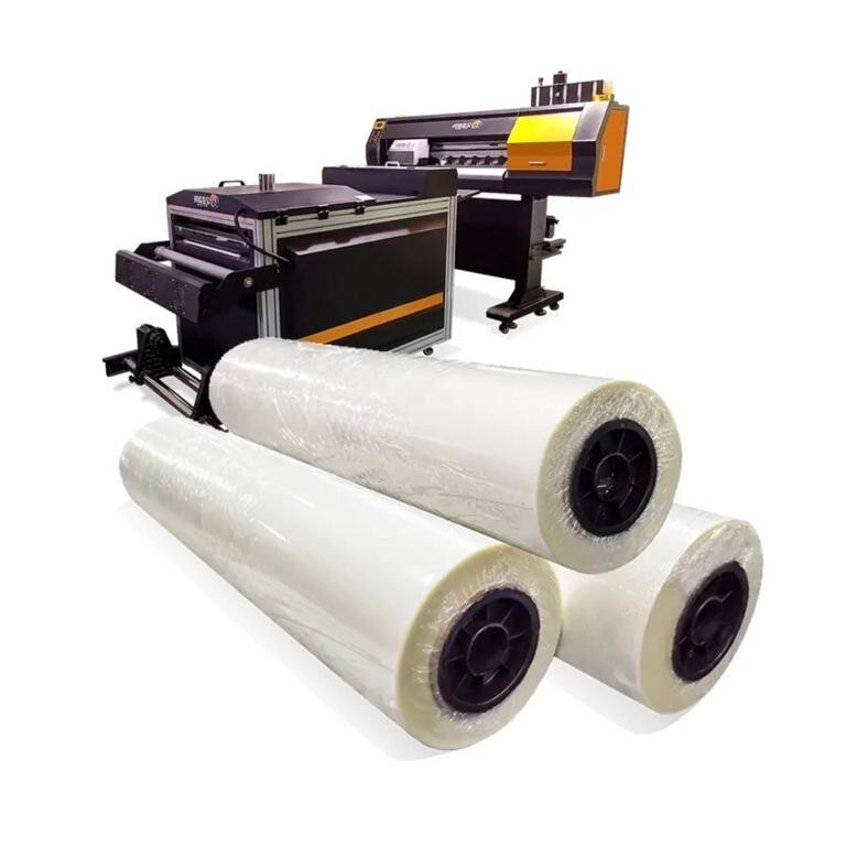 

Banyak Promooo !!! Pet Film Dtf 30Cm Roll Premium Quality(Atas Glossy Dan Bawah Doff)