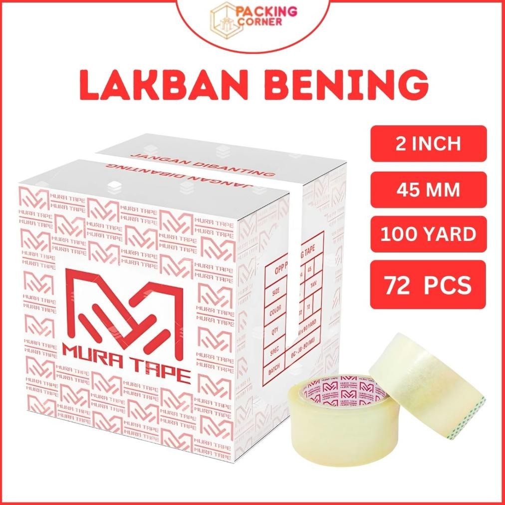 

Banyak Diskon!!! 1 Dus Lakban Bening 2 Inch 100 Yard 45Mm 48Mm Gojek Grab Termurah 1Dus