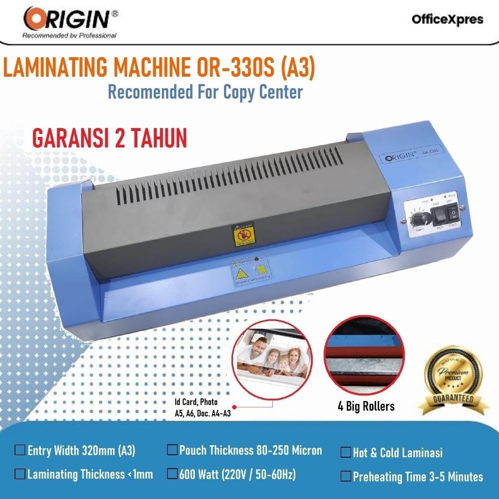 

Banyak Diskon!!! Mesin Laminating Or 330 S / Laminating A3 / Laminator Kertas A3 Orin