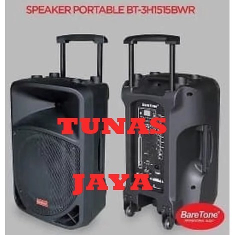 PROMO DISCON BARU   Speaker portable meeting wireless baretone BT3H1515BWR 15 inch ORIGINAL