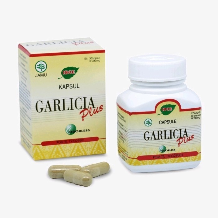 

Jamu Iboe 1 Botol Garlicia Plus Herbal 30 Kapsul (Bawang Putih Kapsul)