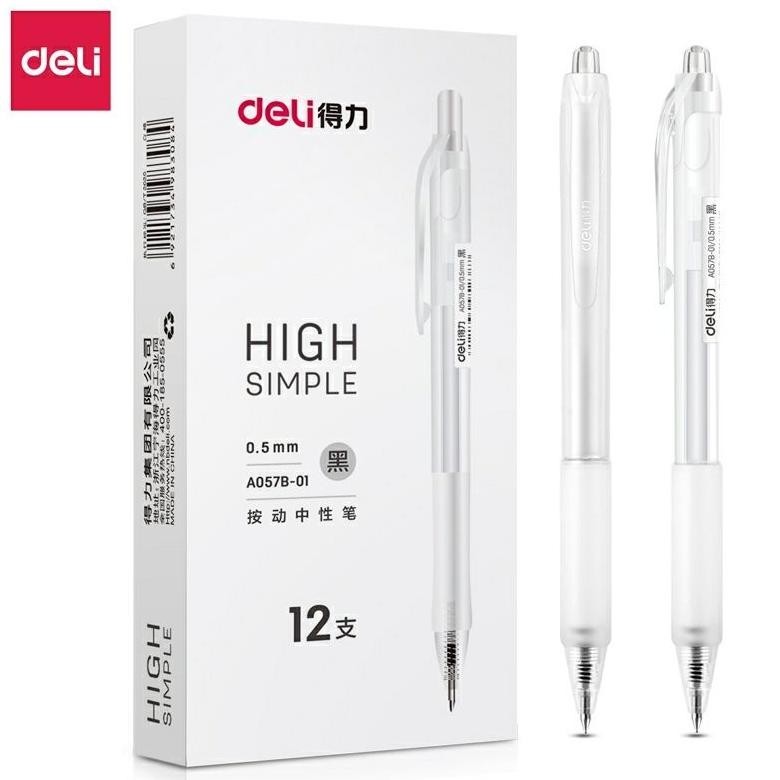 

Deli Gel Pen Retractable Pulpen Cetek Transparan Model Elegan 0.5Mm A057B-01 Jamesmirodrigueztu