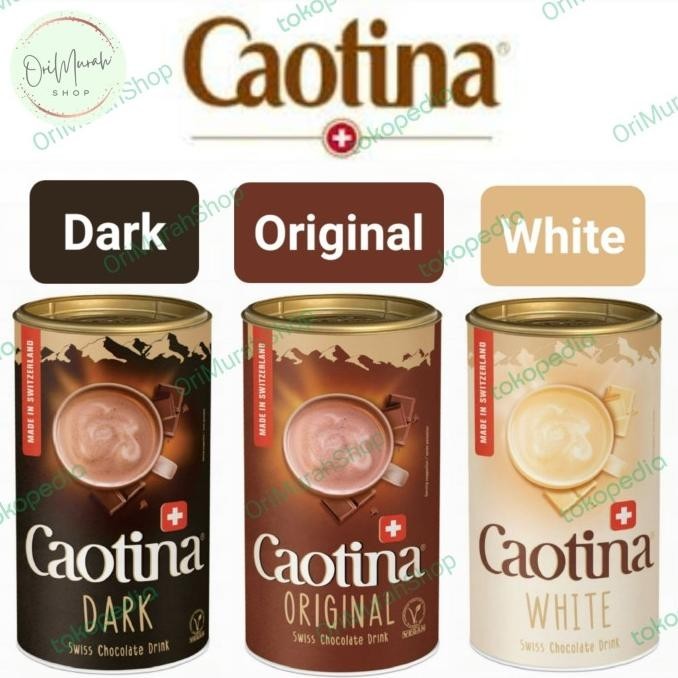 

Caotina Swiss Chocolate Drink Bubuk Minuman Coklat Classic Dark White