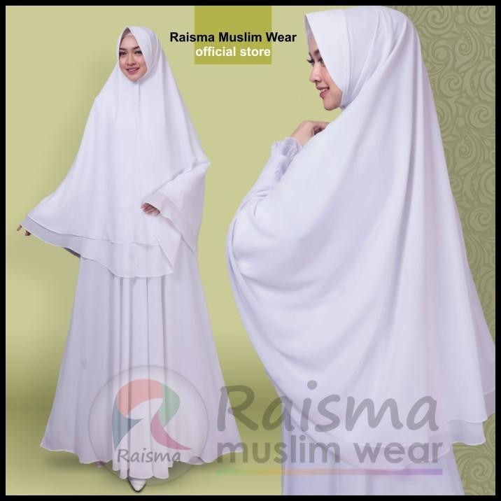 (MURAH) Gamis Putih Wanita / Baju Gamis Putih Syari / Gamis Putih Untuk Umroh Silahkan diorder