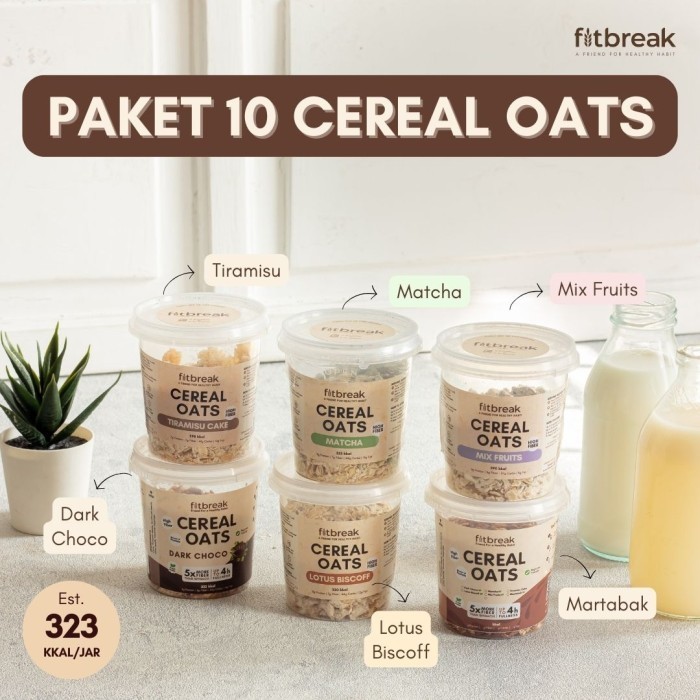 

Paket Ramadhan 10 Sereal Oats Fitbreak / Puasa / Sahur / Sarapan Sna