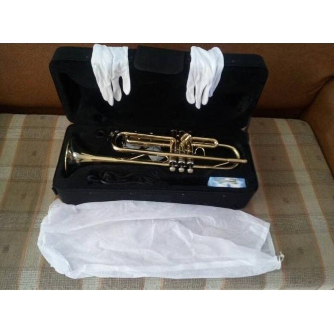 Alat Musik Trumpet Gold Series Ostrava Original With Semi Hardcase / Trompet