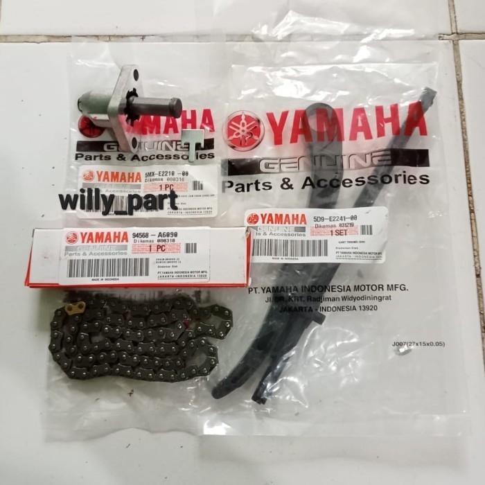 Paket Rantai Keteng + Lidah Tensioner + Tonjokan Keteng Vega Zr