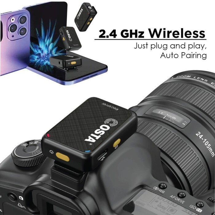 Costa Bionx-11 Plus Charging Case Dual Mic Wireless Microphone System