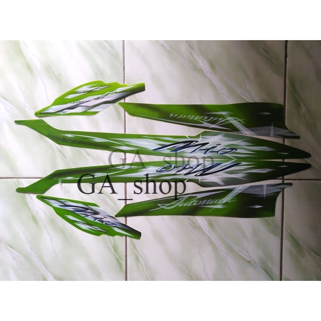 stiker striping yamaha mio smile 2009 hijau