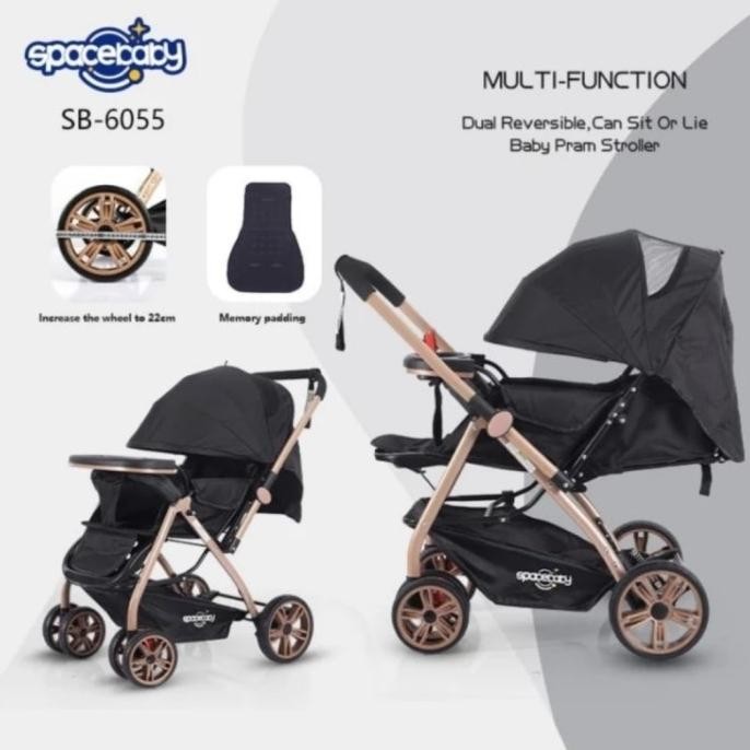 Kereta Dorong Spacebaby Sb-6055 Baby Stroller Sb 6055 Sb6055 Kualitas Premium