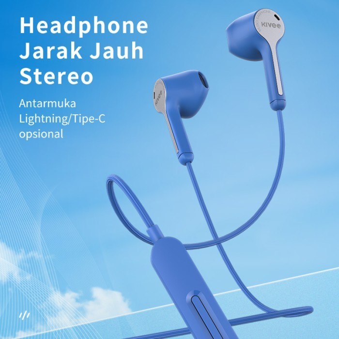 Kivee Music Earphone Lightning In Ear Earphone Untuk Ios