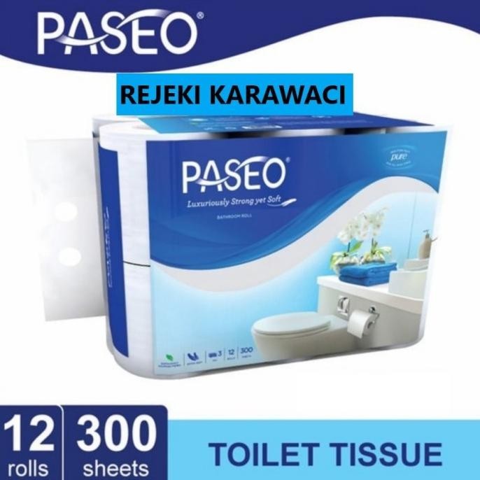 PASEO Tissue Toilet isi 12 Rolls Tisu toilet
