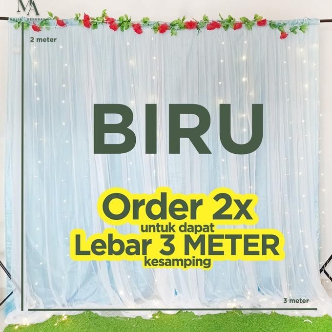 Terbaru Kain Dekorasi Backdrop Tiang Abutai Tile Sudah Dijahit Lamaran Nikahan