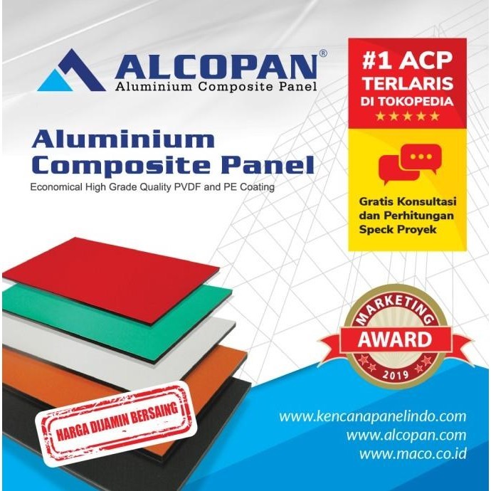 ACP black, aluminium composite panel hitam, 3mm & 4mm