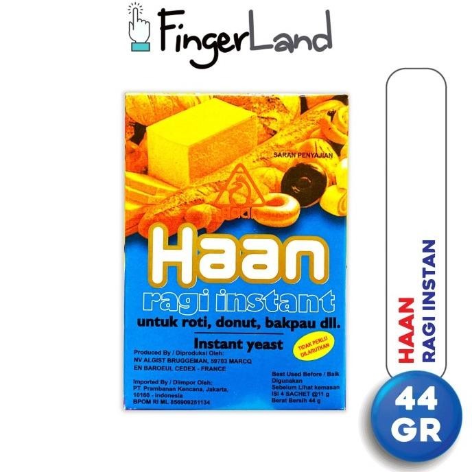 

HAAN Instant Yeast Sachets 11 gram Ragi Instan