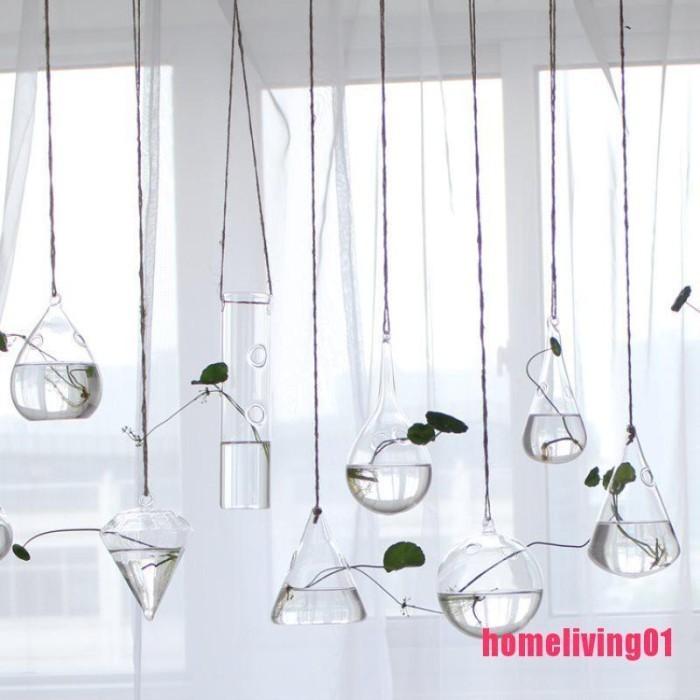 Hlg Vas Bunga Gantung Bentuk Bola Bahan Kaca Untuk Dekorasi Rumah