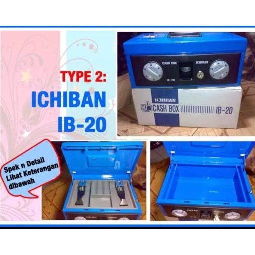 Ready Cash box ichiban IB20/ BRANKAS / TEMPAT PENYIMPANAN UANG /ICHIBAN IB20