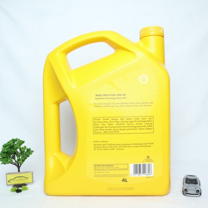 Oli Shell Helix Hx6 10W-40 4L Galon - Oli Shell Hx6