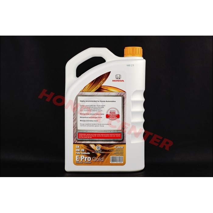 Oli Oil Mesin Engine E-Pro Gold Sn 0W-20 1L Full Syintetic Mobil