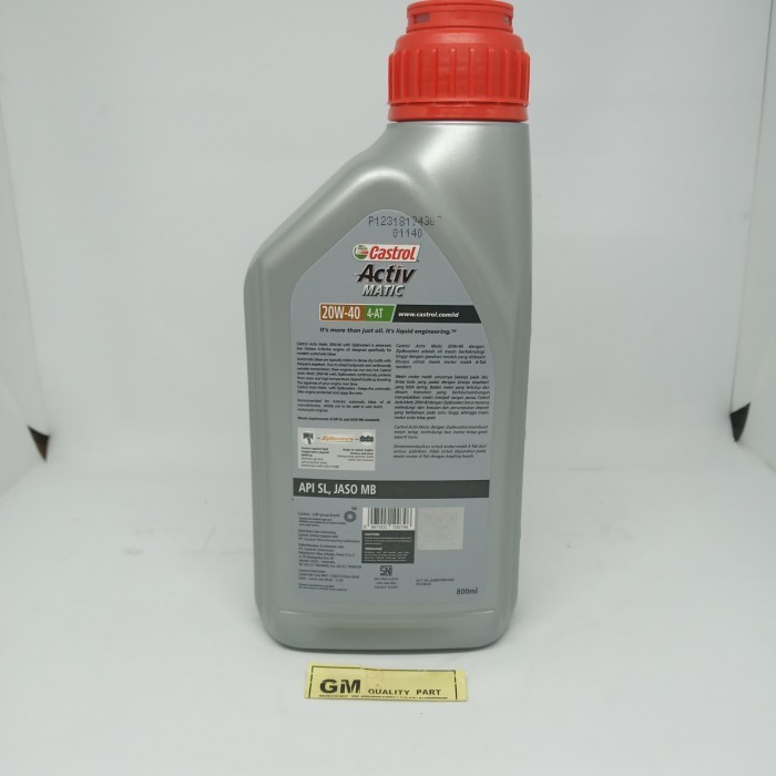 Oli Castrol Active Matic 20W-40 0,8L-Oli Motor Castrol Active Matic