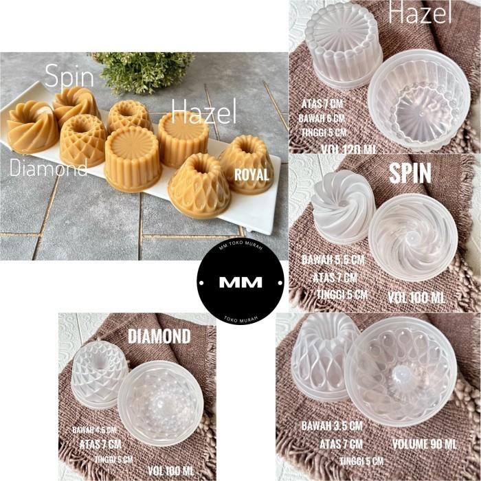 

IA327 1lusin cetakan puding mini cetakan jelly agar loyang puding kue kukus FREE ONGKIR