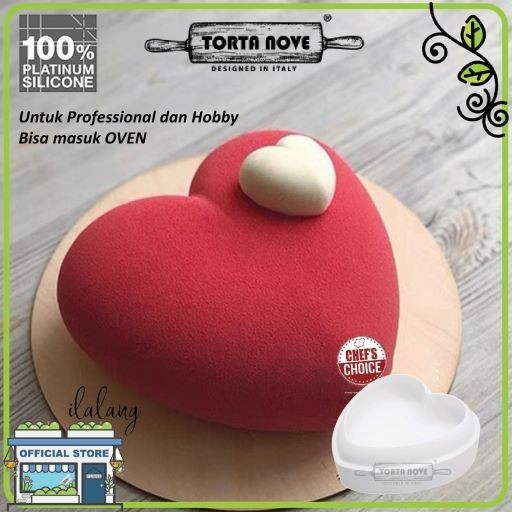 

GV558 Cetakan kue silikon love hati HEART mousse cake mirror cake puding STOK TERBATAS