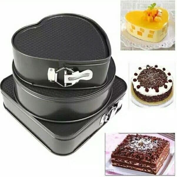 

SP654 3PCS Cetakan Kue Loyang Teflon Bongkar Pasang KOTAK BULAT LOVE BIG SALE