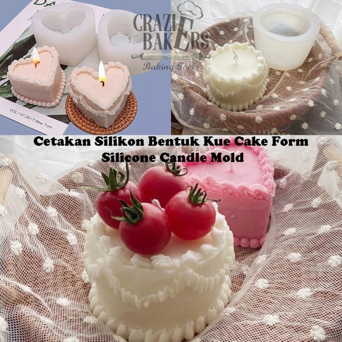 

ZJ976 Cetakan Silikon Bentuk Kue Cake Silicone Candle Mold GRATIS ONGKIR