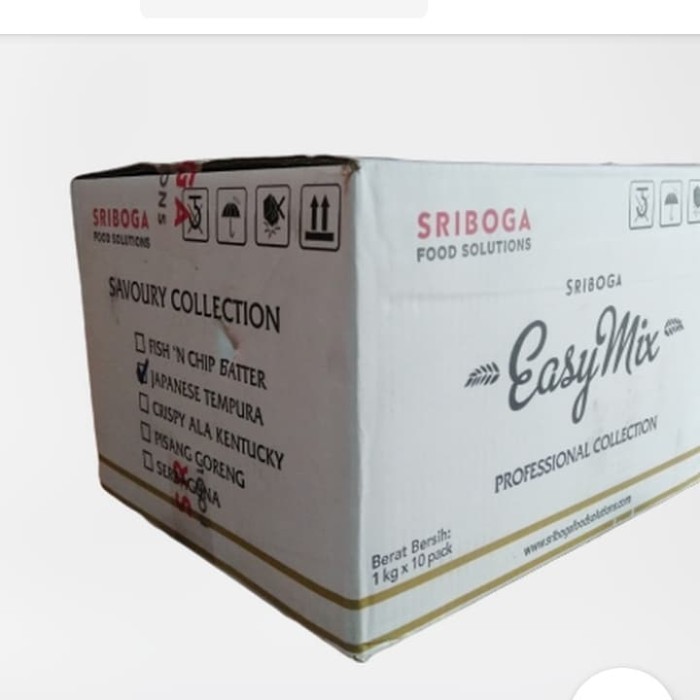 

KQ960 Tepung Sriboga easymix Japanese tempura 10kg/1 dus CUCI GUDANG