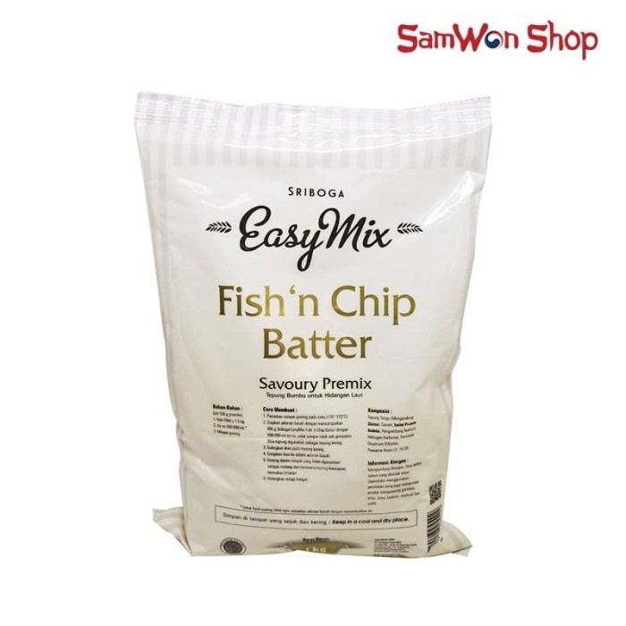 

IH302 SRIBOGA EASYMIX FISH N CHIP BATTER 1 KG - TEPUNG IKAN GORENG TERMURAH