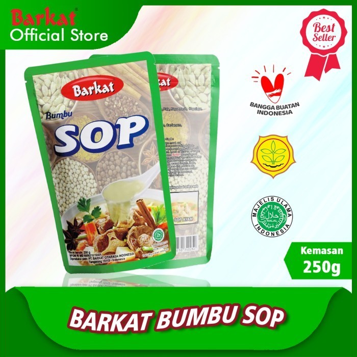 

CN112 Bumbu Masak SOP Barkat 250 gram Harga 1 pcs Bumbu khas Sejak 1939 GRATIS ONGKIR