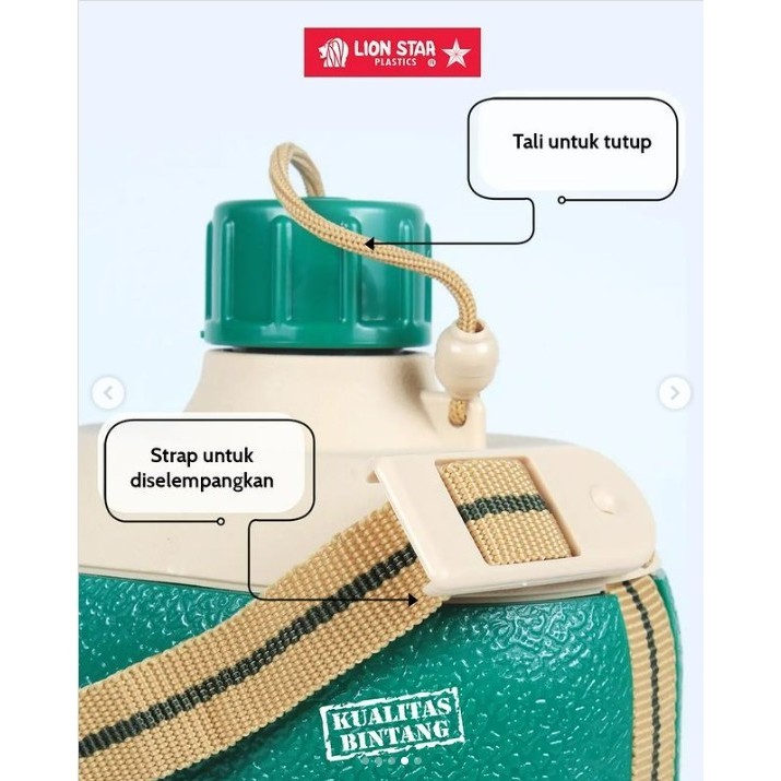 Lion Star Botol Air Minum Hu-2 Hunter Cooler 1 L (Insulated)