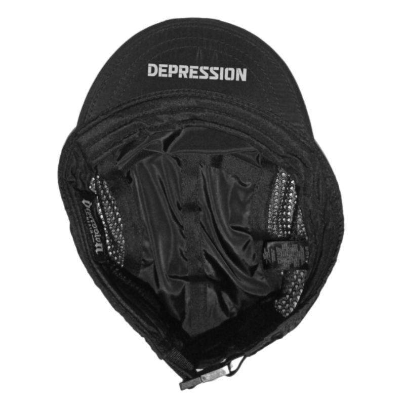 Promo Mega Sale 4.4 // DEPRESSION - Topi Lidah Pendek 7 panel jaring / CYCLING CAPS / GOWES / Sepeda